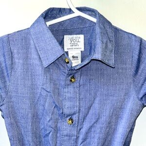 Carters blue button down